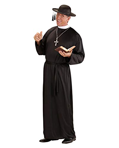 Horror-Shop Schwarzes Priester Monsignore Kostüm als Pater Verkleidung für Fasching L von Horror-Shop