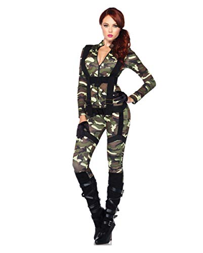 Horror-Shop Sexy Camouflage US Army Fallschirmjägerin Kostüm für Damen L von Horror-Shop