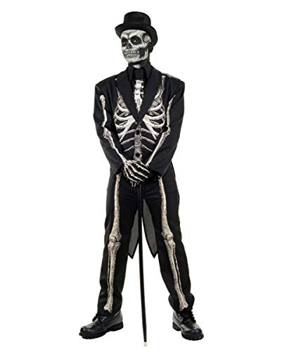 Horror-Shop Skelett Anzug Kostüm Frack für Halloween Standard von Horror-Shop