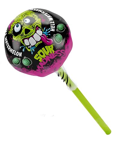 Horror-Shop Sour Madness Lollipop als extra saurer Lutscher 1 Stück von Horror-Shop