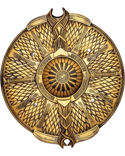 Horror-Shop Spartanischer Krieger Schild Gold 52cm Horror-Shop Spartanischer Krieger Schild Gold 52cm von Horror-Shop
