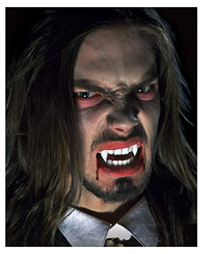 Horror-Shop Vampir Eckzähne als Dracula Gebiss für Halloween - Large von Horror-Shop