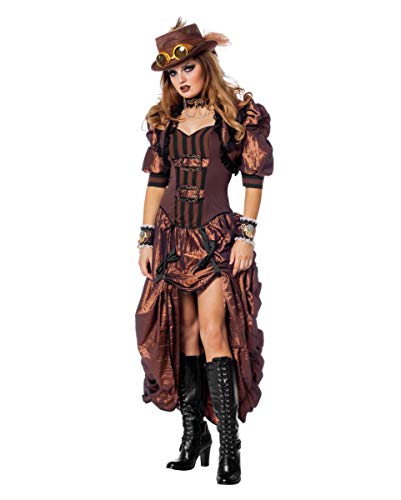 Horror-Shop Viktorianisches Deluxe Steampunk Damen Kostüm 38 von Horror-Shop