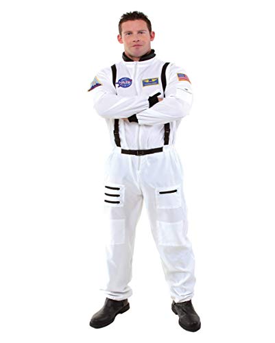 Horror-Shop Weißer Plus Size Astronauten Kostüm-Overall als Berufskostüm & Uniform XL 50/52 von Horror-Shop