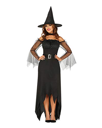 Horror-Shop Zauberhafte Vintage Hexe Damen Kostüm als Verkleidung für Halloween und Fasching M von Horror-Shop