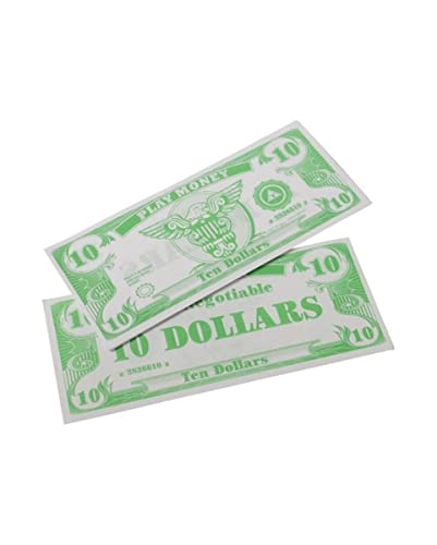 Horror-Shop: 10$-Falschgeld-Scheine - 1000 Stück als Kostümzubehör & Spielgeld - Grün, Weiß - 15 x 6 cm - Papier - Unisex - Geld - Automatisch - Keine Batterien erforderlich - Für Erwachsene Horror-Shop: 10$-Falschgeld-Scheine - 1000 Stück als Kostümzubehör & Spielgeld - Grün, Weiß - 15 x 6 cm - Papier - Unisex - Geld - Automatisch - Keine Batterien erforderlich - Für Erwachsene von Horror-Shop