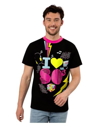 I Love The 80's Herren T-Shirt für Mottopartys S I Love The 80's Herren T-Shirt für Mottopartys S von Horror-Shop