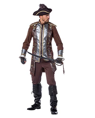 Piraten Kapitän William Herren Kostüm Premium für Fasching 56 von Horror-Shop