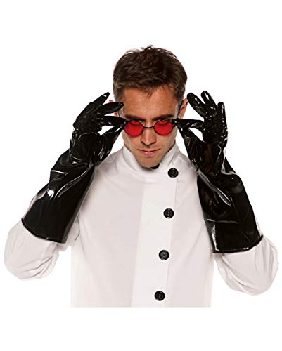 Schwarze Lack Herren Handschuhe als Kostüm Zubehör Schwarze Lack Herren Handschuhe als Kostüm Zubehör von Horror-Shop