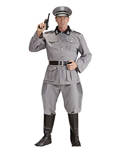 Soldaten Uniform Grau als Halloween Kostüm für Herren S von Horror-Shop
