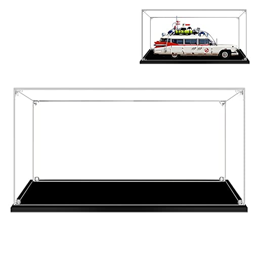 Hosdiy Acryl Vitrine Schaukasten für Lego 10274, Vitrine (Ohne Modell Set), Schwarz, 55 x 25 cm, Acryl von Hosdiy