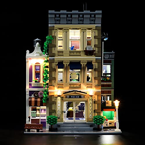 Hosdiy Beleuchtung Set Kompatible mit Lego 10278 Polizeistation, Led Licht Beleuchtungsset (Nur Beleuchtung, Ohne Modell Set) von Hosdiy