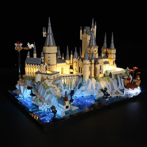 Hosdiy Beleuchtungsset - Fernbedienung Led Licht Set für Lego-76419 - Kompatible mit (Schloss Hogwarts mit Schlossgelände) Modell (Nur Beleuchtung, Ohne Modell) (Classic Beleuchtung) von Hosdiy