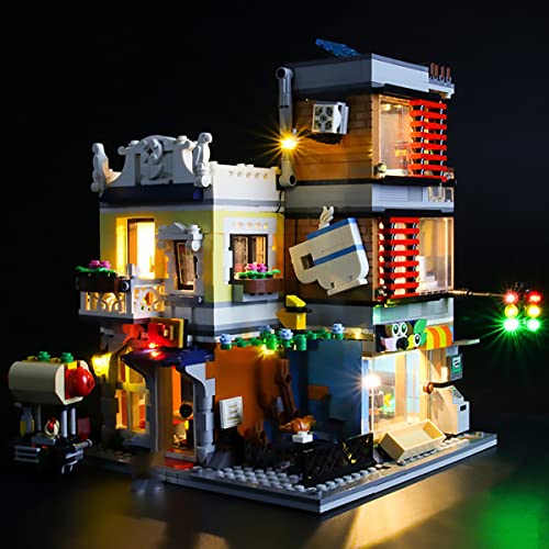 Hosdiy Beleuchtungsset - Led Licht Set für Lego-Stadthaus mit Zoohandlung & Café 31097 (Nur Beleuchtung, Ohne Modell) von Hosdiy