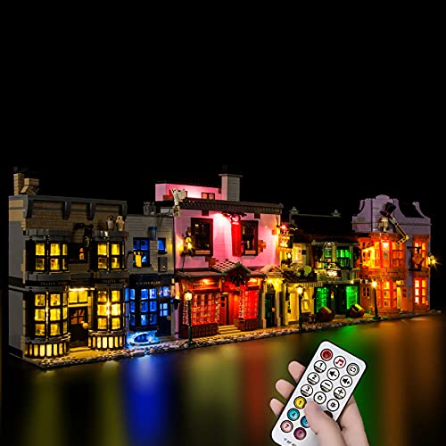 Hosdiy Fernbedienung Beleuchtung Set für (Winkelgasse) Modell, Led Licht Beleuchtungsset Kompatibel mit Lego 75978 (Nur Beleuchtung, Ohne Modell Set) von Hosdiy