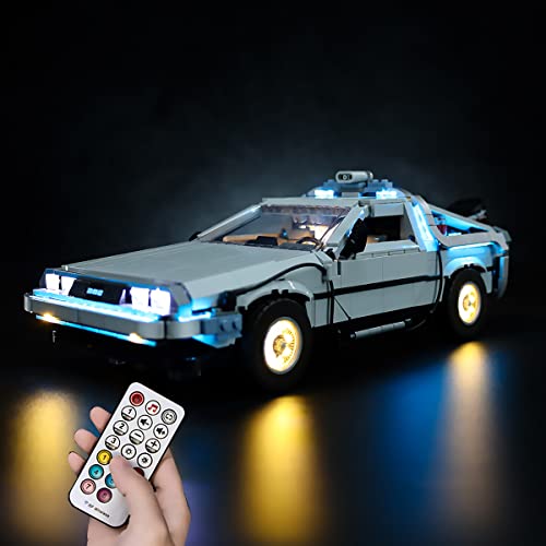 Hosdiy Fernbedienung LED Beleuchtung Set für (Delorean DMC-12 Zeitmaschine Zurück in die Zukunft) - Led Licht Kompatibel mit Lego 10300 (Nur Beleuchtung, Ohne Bausteine Modell) von Hosdiy