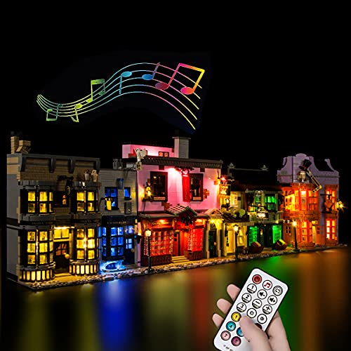 Hosdiy Fernbedienung Sound Beleuchtung Set für (Winkelgasse) Modell, Led Licht Beleuchtungsset Kompatibel mit Lego 75978 (Nur Beleuchtung, Ohne Modell Set) von Hosdiy