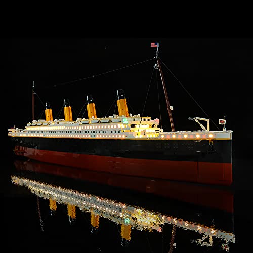 Hosdiy LED Beleuchtung Set für Lego Titanic Schiff - Kompatibel mit Lego 10294 - Led Licht (Nur Beleuchtung, Ohne Bausteine Modell) von Hosdiy