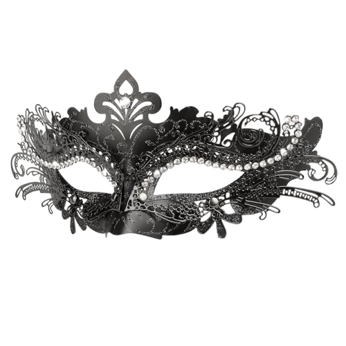 Hoshin Maskerade Maske, Karneval Dekorationen Venezianische Masken für Frauen (Schwarz) von Hoshin