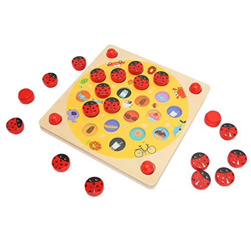 Marienkäfer-Memory-Spielbrett, Interaktives Marienkäfer-Memory-Spielspielzeug für Menschen mit Autismus von Hosi
