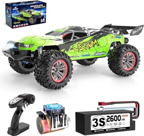 Hosim VENUM 1:8 Brushless Ferngesteuertes Auto, 4WD Hochgeschwindigkeit 80+ km/h RC Auto Erwachsene, Schnelles Hobby-Grade RC Offroad LKW Kinder (X17) von Hosim