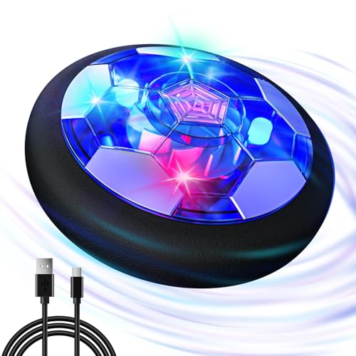 Hot Bee Jungen Spielzeug für Kinder, Air Power Fußball, Hover Fussball Indoor mit LED Geschenke ab 3 4 5 6 7 8 Jahre Jungen Mädchen Kinderspielzeug 3-8 Jahre, Wiederaufladbar Fußball Spiele Kinder Hot Bee Jungen Spielzeug für Kinder, Air Power Fußball, Hover Fussball Indoor mit LED Geschenke ab 3 4 5 6 7 8 Jahre Jungen Mädchen Kinderspielzeug 3-8 Jahre, Wiederaufladbar Fußball Spiele Kinder von Hot Bee