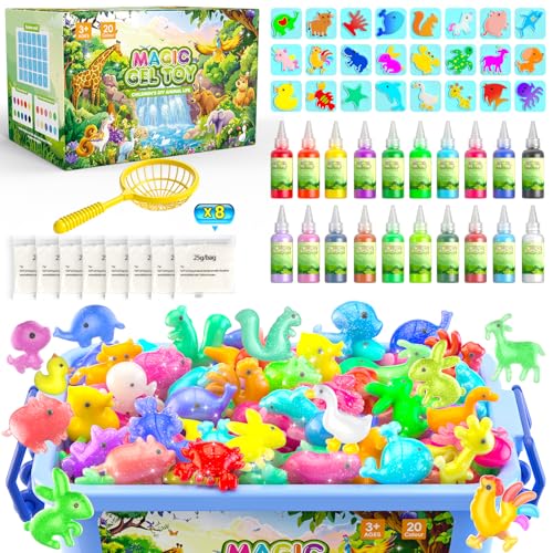 Hot Bee 20 Farben Magic Water Elf, 3D Aqua Gelz Set, Thema Bauernhof Gel Creature Kinder Spielzeug, Aqua Gelz Nachfüllset, Squishy Selber Machen Set, Spielzeug Geschenke Für Mädchen 5 6 7 8 Jahre Hot Bee 20 Farben Magic Water Elf, 3D Aqua Gelz Set, Thema Bauernhof Gel Creature Kinder Spielzeug, Aqua Gelz Nachfüllset, Squishy Selber Machen Set, Spielzeug Geschenke Für Mädchen 5 6 7 8 Jahre von Hot Bee