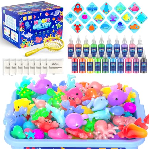 Hot Bee Aqua Gelz Set, DIY Kreatives Spielzeug Ab 4 5 6 7 Jahre Mädchen, 3D Aqua Fairy Creature Kinder Magic Water Elf Toy Kit, Squishy Selber Machen Set, Magisches Wassergel Geschenk Für Mädchen 4+ Hot Bee Aqua Gelz Set, DIY Kreatives Spielzeug Ab 4 5 6 7 Jahre Mädchen, 3D Aqua Fairy Creature Kinder Magic Water Elf Toy Kit, Squishy Selber Machen Set, Magisches Wassergel Geschenk Für Mädchen 4+ von Hot Bee