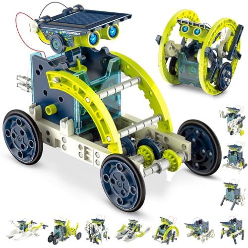 Hot Bee Geschenk Junge 8 9 10 11 12 Jahre, Solar Roboter Kinder ab 8 9 10 11 12, STEM Experimente für Kinder, Spielzeug ab 8 9 10 11 12 Jahre Jungen von Hot Bee