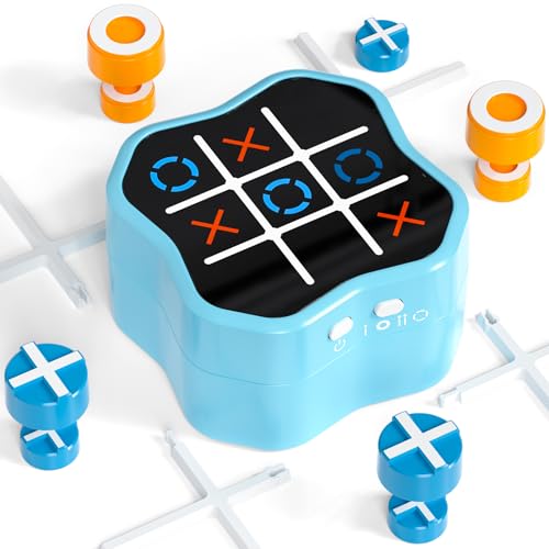 Hot Bee Tic Tac Toe Extreme, Elektronisches Tic Tac Toe Spiel für Erwachsene Kinder, Reisespiele Brettspiele, Gedächtnisspiele, Weihnachts Geschenk für Kinder 3-10 Jahre von Hot Bee