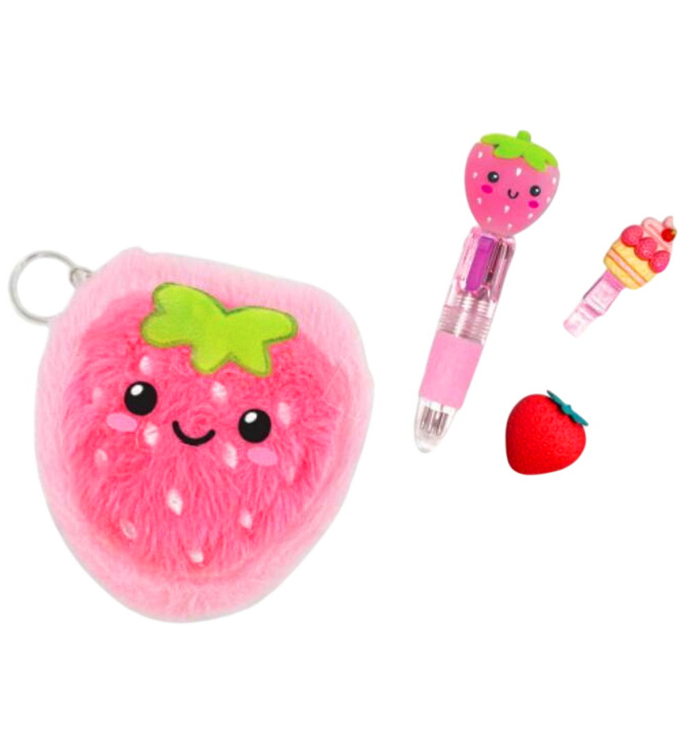 Hot Focus Kawaii Flauschig Erdbeere Tagebuch m. Klemme & Radiere - Hot Focus - One Size - Tagebücher Hot Focus Kawaii Flauschig Erdbeere Tagebuch m. Klemme & Radiere - Hot Focus - One Size - Tagebücher von Hot Focus
