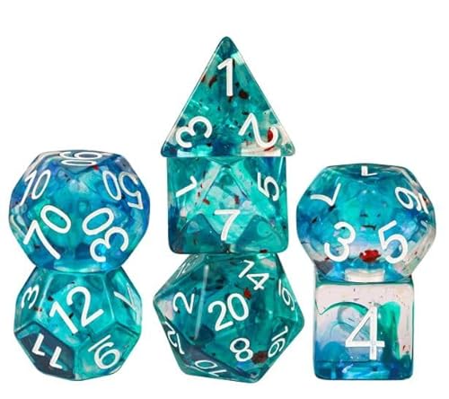 Würfelset Jumbo Swirl Folie Blau Grün Rot 7 Stück Würfelset Jumbo Swirl Folie Blau Grün Rot 7 Stück von Hot Games