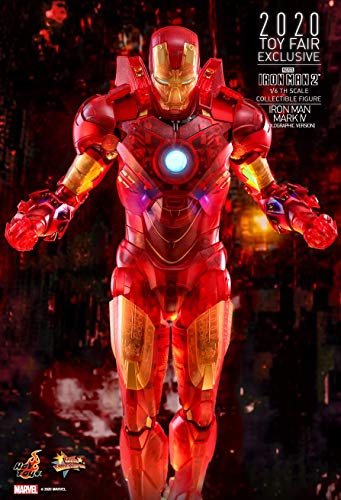 Hot Toys Figura Marvel Avengers VENGADORES Iron Man 2 MM 1-6 Iron Man Mark IV Version HOLOGRAFICA 2020 Toy FAIR EXCLUSIVO 30 C von Hot Toys