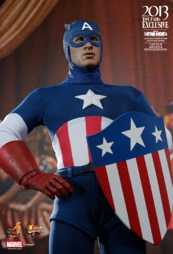 Hot Toys - Htmms205 – Figur – Kino – Captain America – The First Avengers – Star Spangled Man Version SDCC 2013 – 1/6 mm von Hot Toys