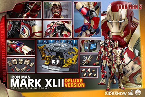 Hot Toys Marvel Iron Man 3 Iron Man Mark XLII Figur im Maßstab 1/4 (Deluxe-Version) von Hot Toys