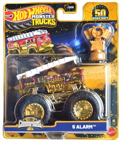 Hot Wheels Monster Trucks 5 Alarm, Trophy Champions 50th Years Bigfoot Series 1:64 Scale Diecast Hot Wheels Monster Trucks 5 Alarm, Trophy Champions 50th Years Bigfoot Series 1:64 Scale Diecast von Hot Wheels Monster Trucks