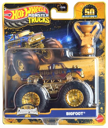Hot Wheels Monster Trucks Bigfoot Trophy Champions 50th Years Bigfoot Series 1:64 Druckguss Hot Wheels Monster Trucks Bigfoot Trophy Champions 50th Years Bigfoot Series 1:64 Druckguss von Hot Wheels Monster Trucks
