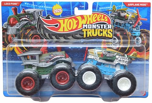 Hot Wheels Monster Trucks Loco Punk vs Flugzeugmodus, Demolition Doubles 2025, Maßstab 1:64, Druckguss Hot Wheels Monster Trucks Loco Punk vs Flugzeugmodus, Demolition Doubles 2025, Maßstab 1:64, Druckguss von Hot Wheels Monster Trucks