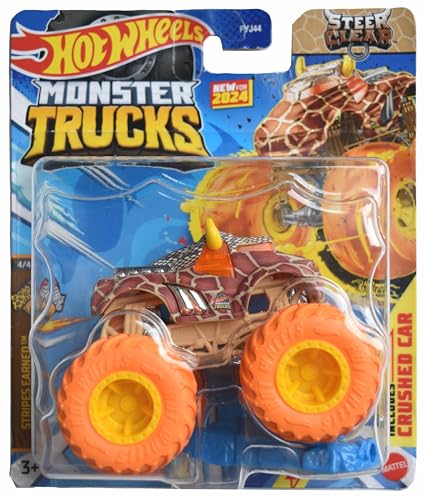 Hot Wheels Monster Trucks Steer Clear, Stripes Earned 4/4 Includes Crushed Car Hot Wheels Monster Trucks Steer Clear, Stripes Earned 4/4 Includes Crushed Car von Hot Wheels Monster Trucks