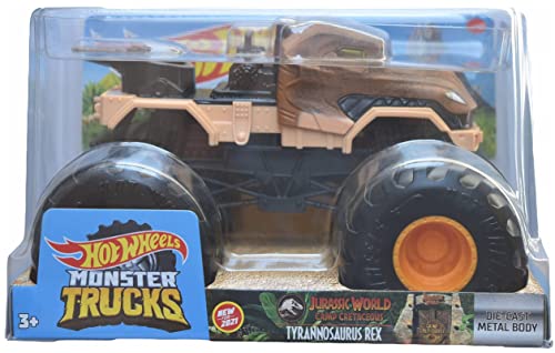 Hot Wheels Monster Trucks Tyrannosaurus Rex, Maßstab 1:24, Druckguss 2021 von Hot Wheels Monster Trucks