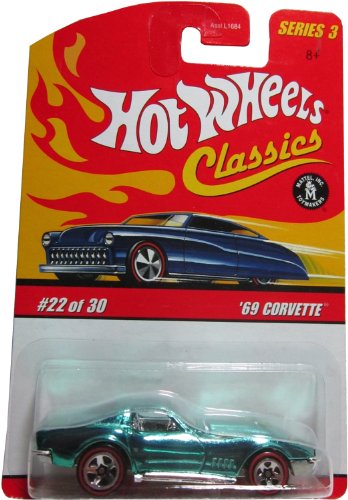 Classics Serie 3 – # 22 '69 CORVETTE 5-Speichen Redlines Sammelfiguren Maßstab 1: 64 Druckguss Auto mit einer speziellen spectraflame Paint Classics Serie 3 – # 22 '69 CORVETTE 5-Speichen Redlines Sammelfiguren Maßstab 1: 64 Druckguss Auto mit einer speziellen spectraflame Paint von Hot Wheels