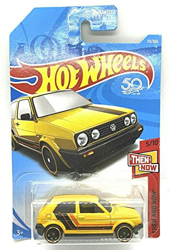 DieCast Hotwheels Volkswagen Golf MK2, damals und heute 5/10 [Gelb] 171/365 von Hot Wheels