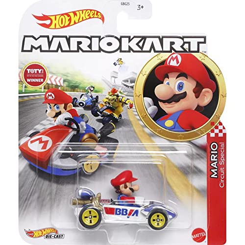 Modell DieCast KART MARIO Circuit Special von Super Mario Kart, Maßstab 1:64, Länge 5 cm von Hot Wheels