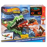 HOT WHEELS JJN45 Monster Trucks Krokodil Crash Challenge HOT WHEELS JJN45 Monster Trucks Krokodil Crash Challenge von Hot Wheels