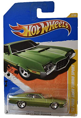 Hot Wheels 1:64 Scale 2011 New Models 2/50, Green '72 Ford Gran Torino Sport 2/244 von hot wheels