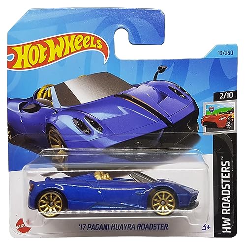 Hot Wheels - ´17 Pagani Huayra Roadster - HW Roadsters 2/10 - HKK08 - Short Card - dunkelblau - Mattel 2023 von Hot Wheels