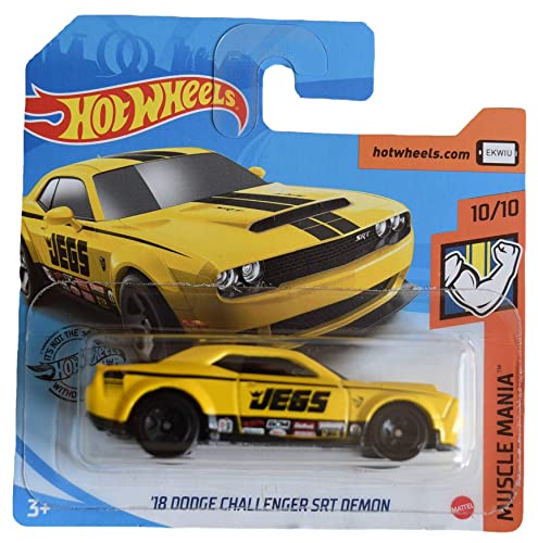Hot Wheels '18 Dodge Challenger SRT Demon, kurze Karte, gelb Hot Wheels '18 Dodge Challenger SRT Demon, kurze Karte, gelb von Hot Wheels