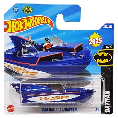 Hot Wheels 1966 Bat Boat HYW57 Batman 5/5 Short Card blau DC Classic TV Series Warner Bros Lizenz Mattel 2025 1:64 Hot Wheels 1966 Bat Boat HYW57 Batman 5/5 Short Card blau DC Classic TV Series Warner Bros Lizenz Mattel 2025 1:64 von Hot Wheels