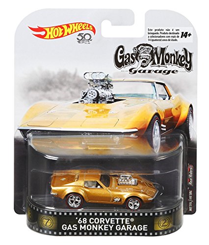 Hot Wheels 1968 Chevy Corvette Gas Monkey Garage Retro Entertainment 1:64 FLD15 DMC55 von Hot Wheels
