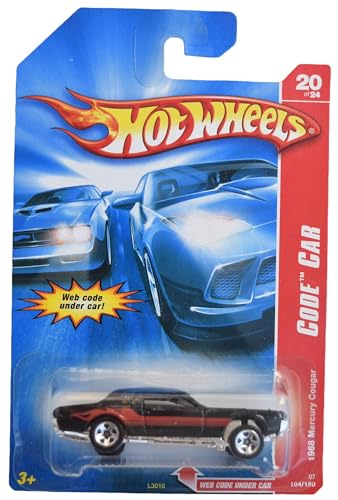 Hot Wheels 1968 Mercury Cougar, Code Car 20/24 [Schwarz] 104/180 von Hot Wheels